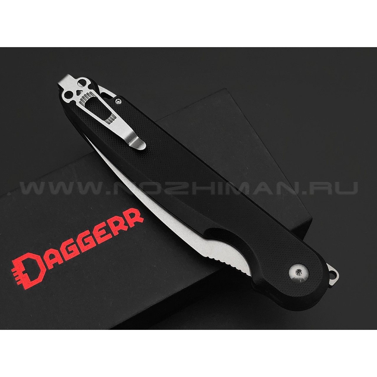 Daggerr нож Parrot Nestor Black SW сталь VG-10 стоунвош, рукоять G10 black