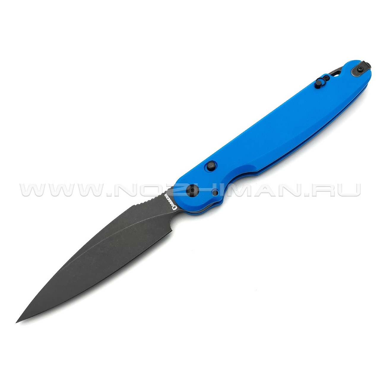 Daggerr нож Parrot Blue BW 3.0 сталь D2 блэквош, рукоять G10 blue