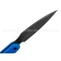 Daggerr нож Parrot Blue BW 3.0 сталь D2 блэквош, рукоять G10 blue