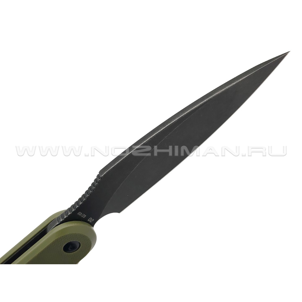 Daggerr нож Parrot Green BW 3.0 сталь D2 блэквош, рукоять G10 olive