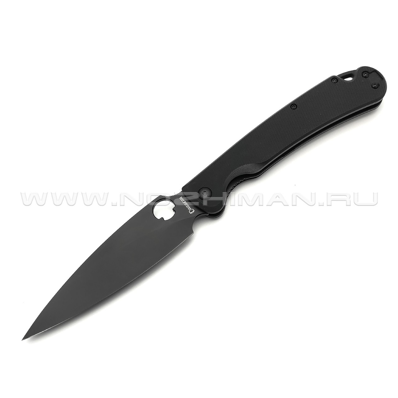 Daggerr нож Sting XL All Black сталь D2 DLC, рукоять G10 black