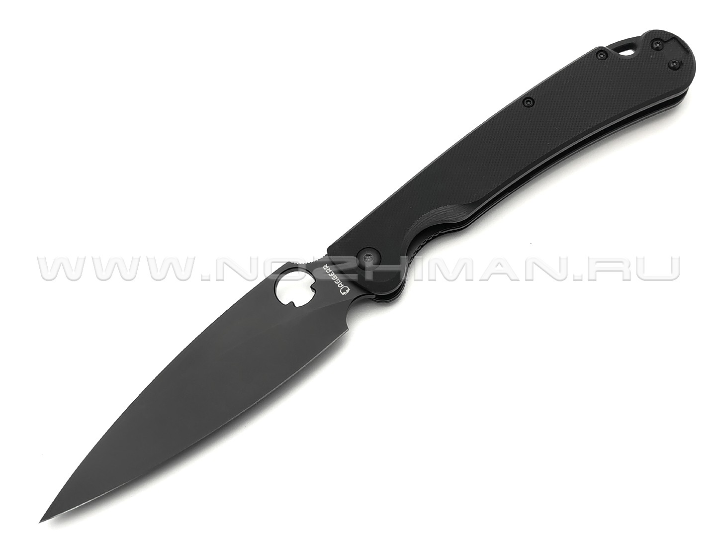 Daggerr нож Sting XL All Black сталь D2 DLC, рукоять G10 black