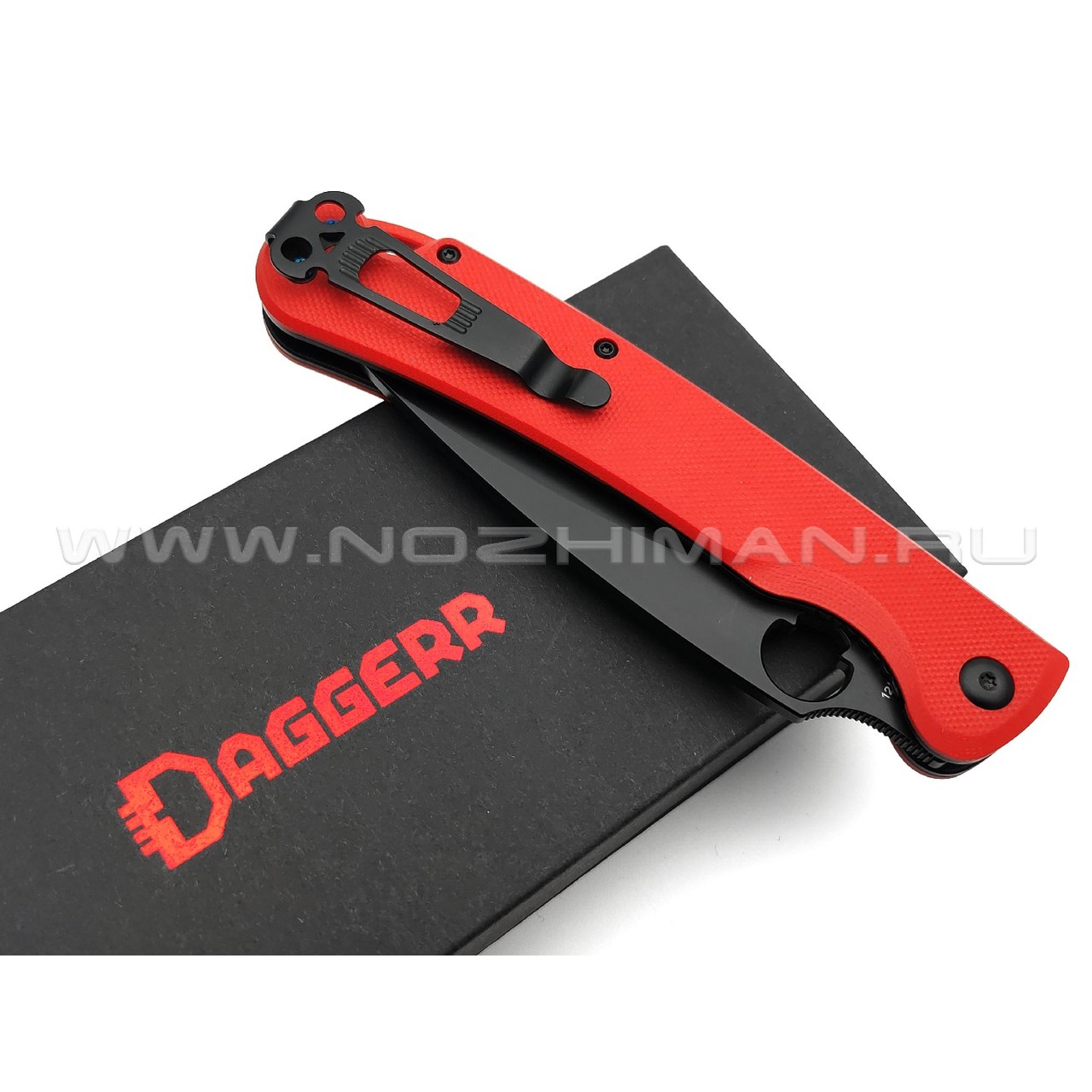 Daggerr нож Sting XL Red сталь D2 DLC, рукоять G10 red
