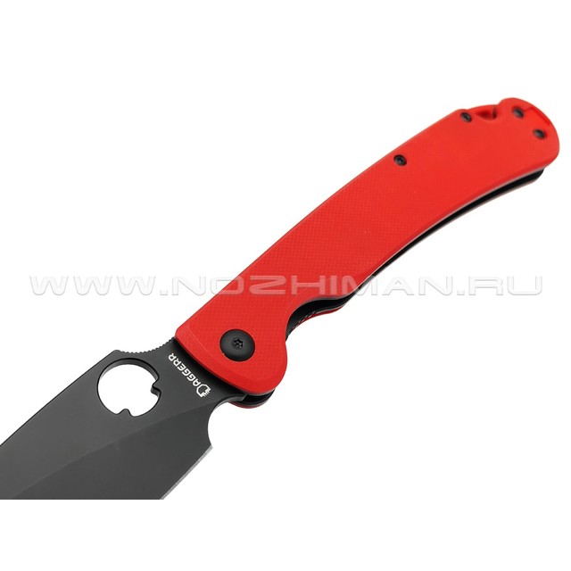 Daggerr нож Sting XL Red сталь D2 DLC, рукоять G10 red