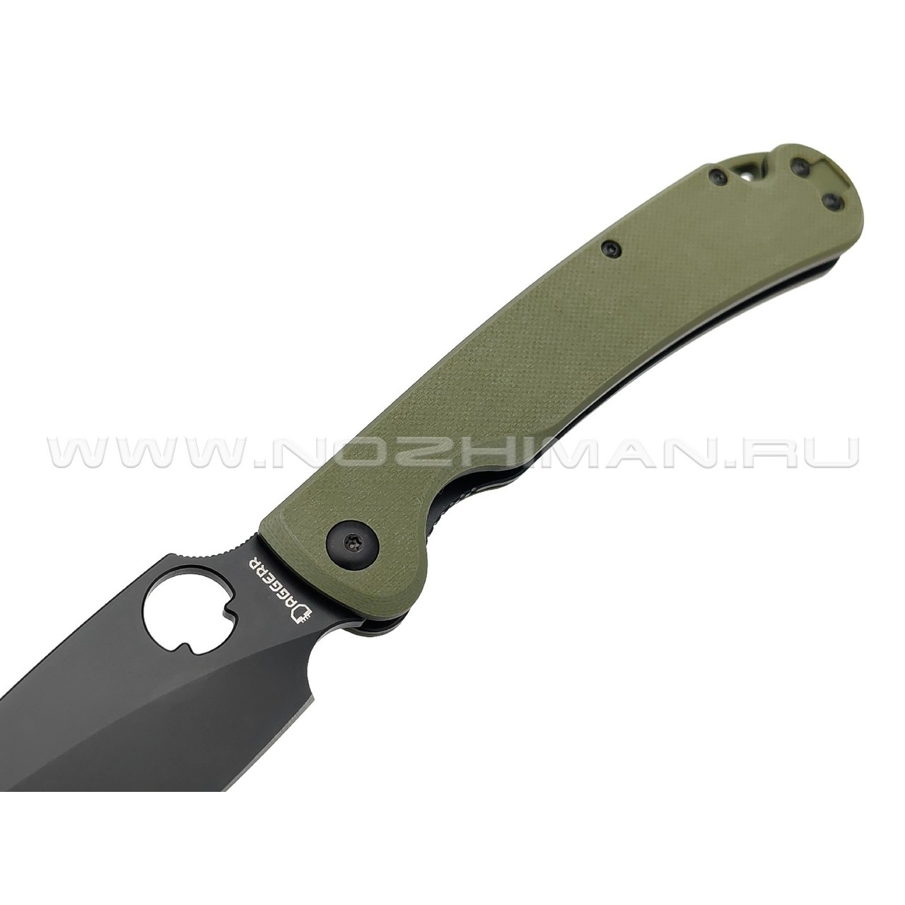 Daggerr нож Sting XL Olive сталь D2 DLC, рукоять G10 olive