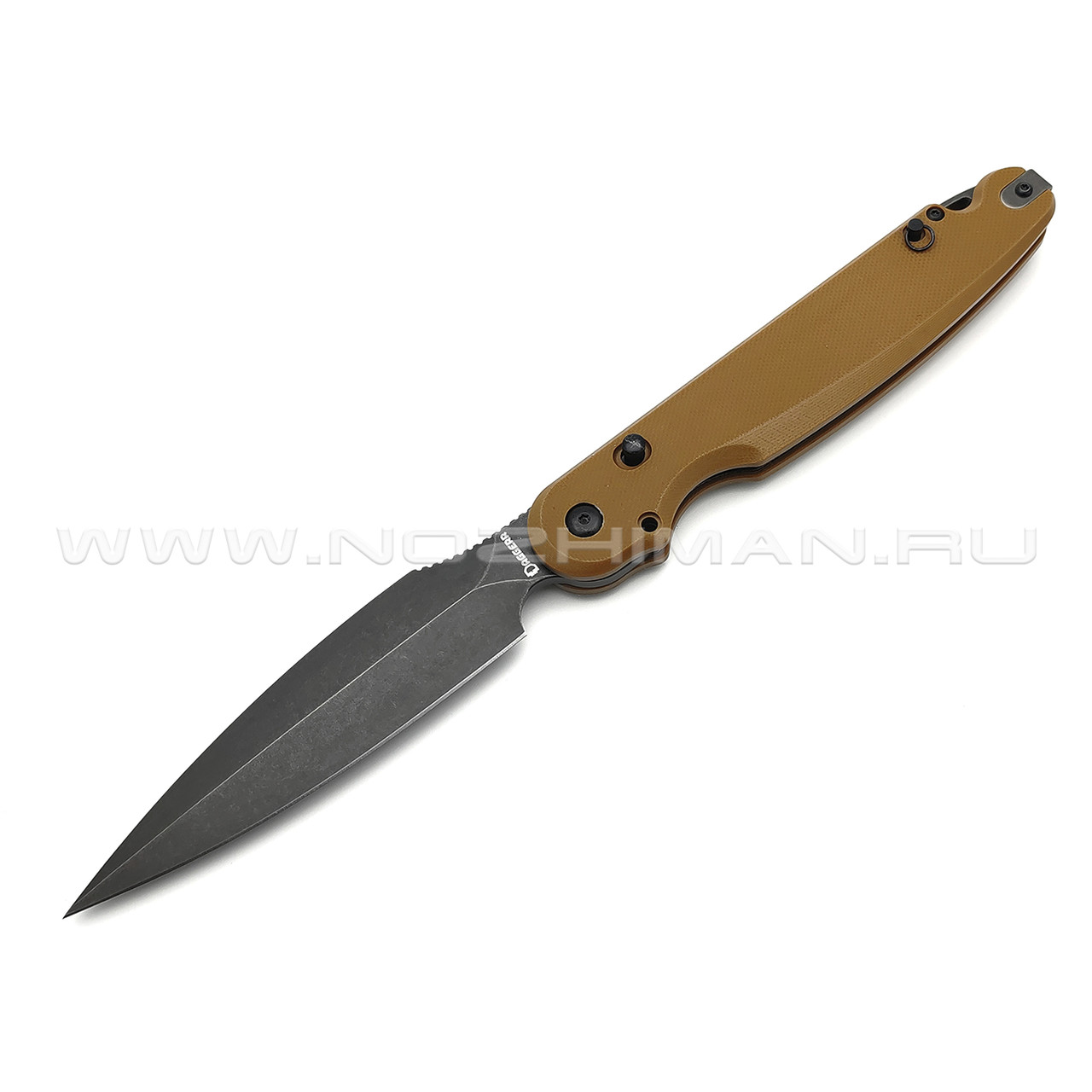 Daggerr нож Parrot Nestor Coyote сталь D2 блэквош, рукоять G10 brown