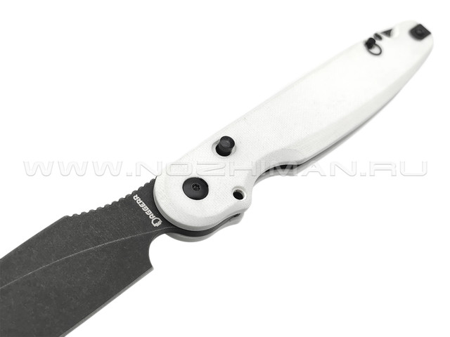 Daggerr нож Parrot Stormtrooper 3.0 сталь D2 blackwash, рукоять G10 white