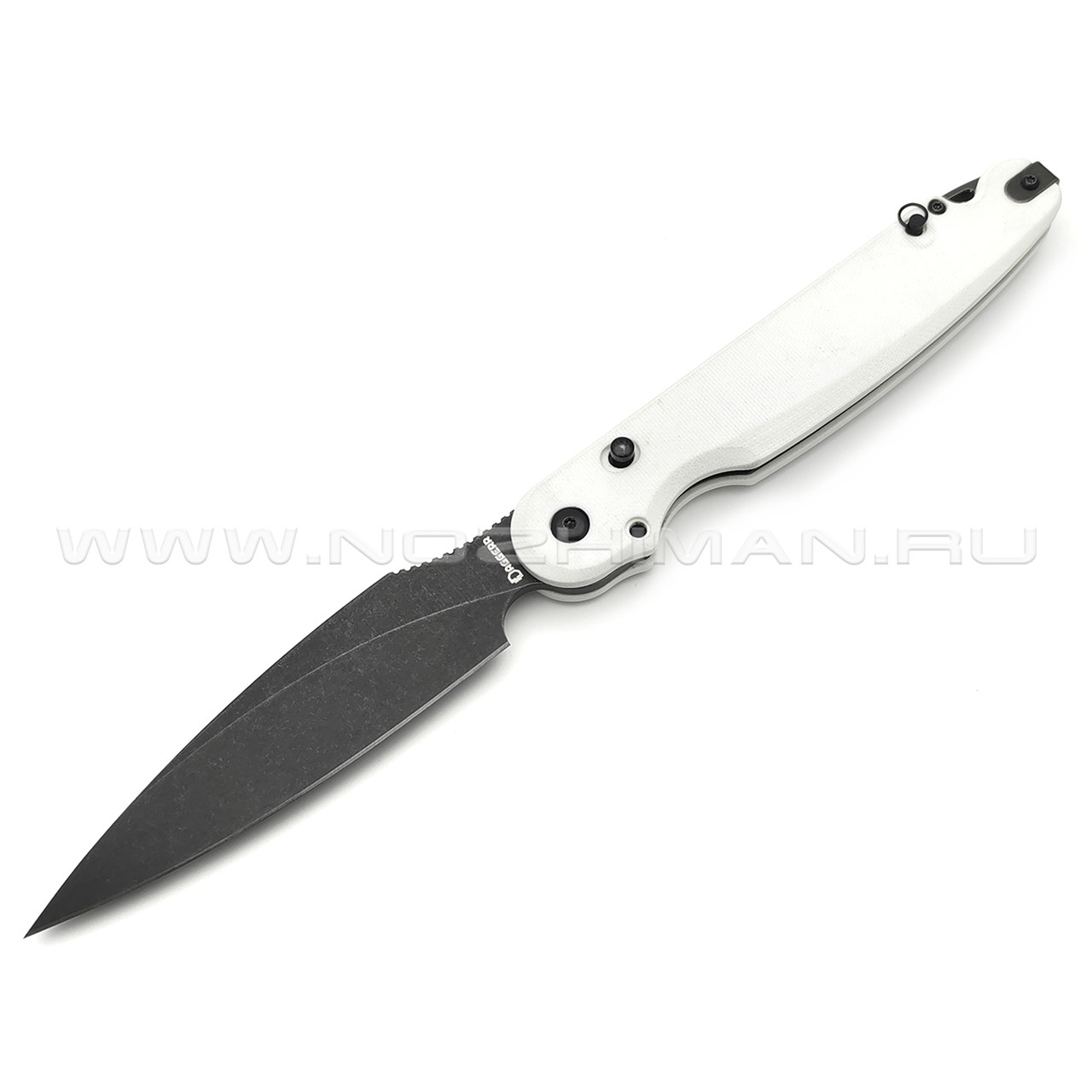 Daggerr нож Parrot Stormtrooper 3.0 сталь D2 блэквош, рукоять G10 white