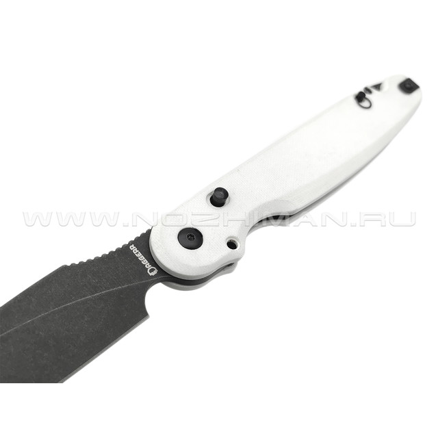 Daggerr нож Parrot Stormtrooper 3.0 сталь D2 блэквош, рукоять G10 white