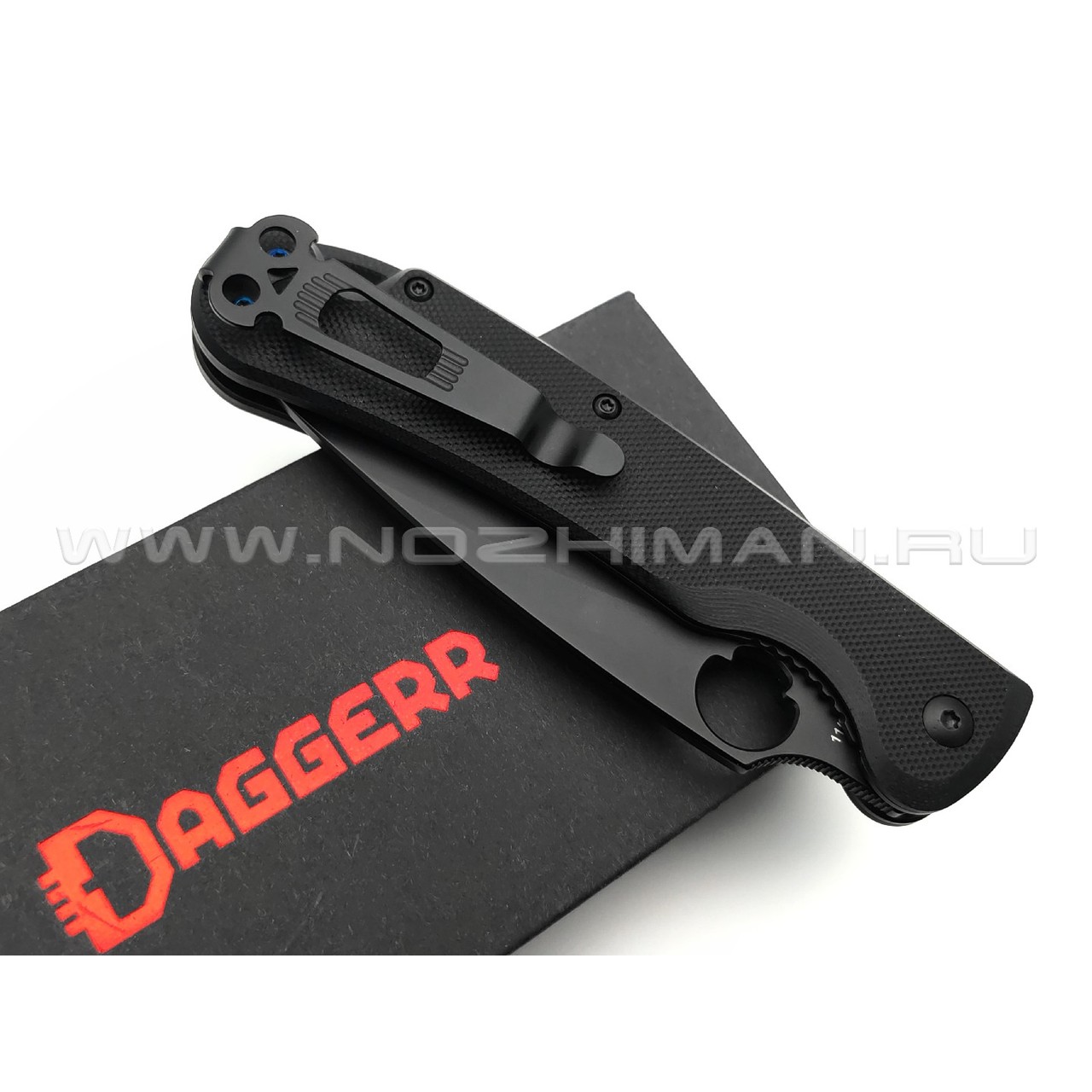 Daggerr нож Sting All Black сталь D2 DLC, рукоять G10 black