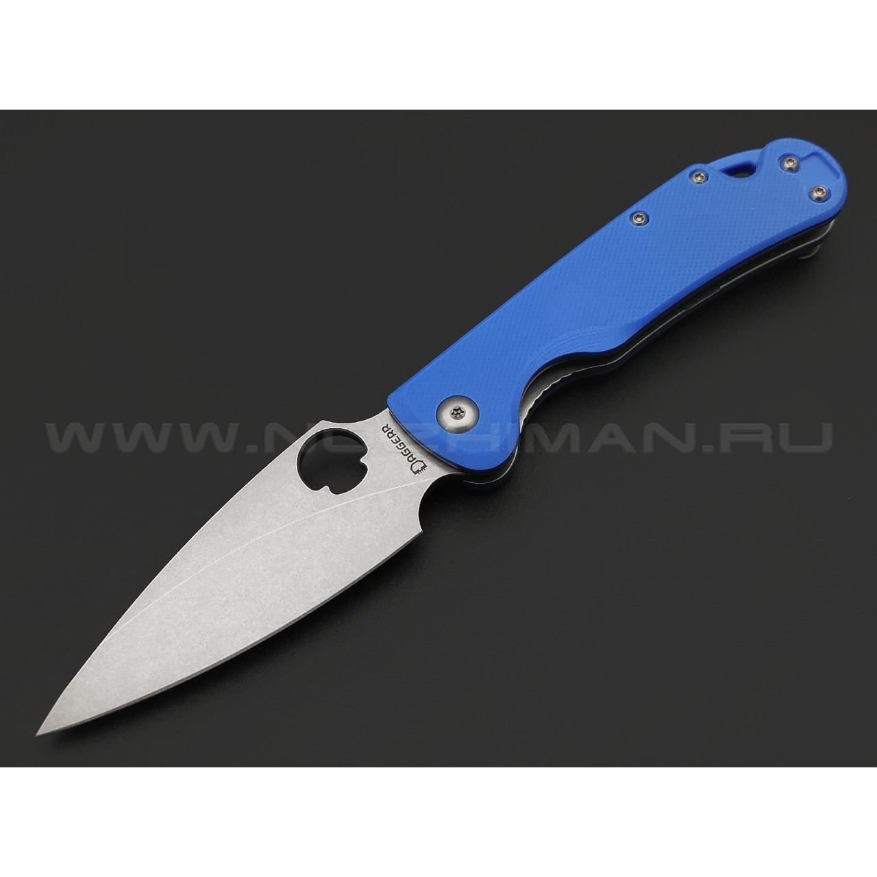 Daggerr нож Sting Mini Blue SW сталь D2 стоунвош, рукоять G10 blue