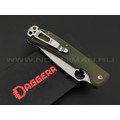 Daggerr нож Sting Olive SW сталь D2 стоунвош, рукоять G10 olive Daggerr нож Sting Olive SW сталь D2 стоунвош, рукоять G10 olive