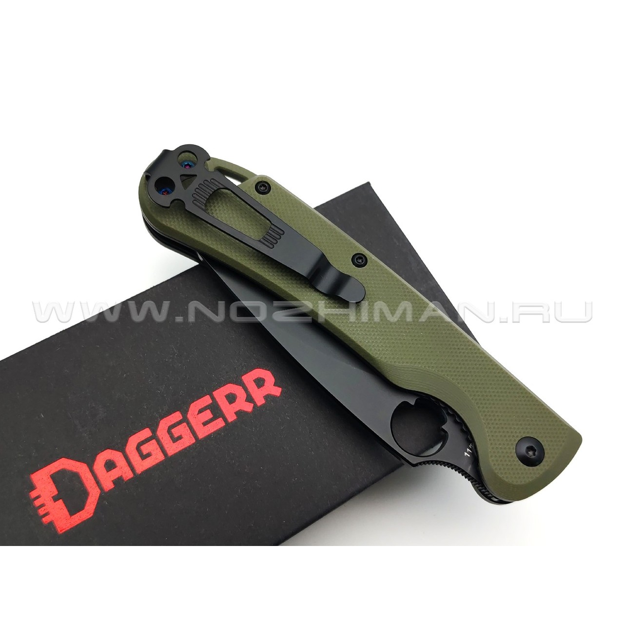 Daggerr нож Sting Olive сталь D2 DLC, рукоять G10 olive