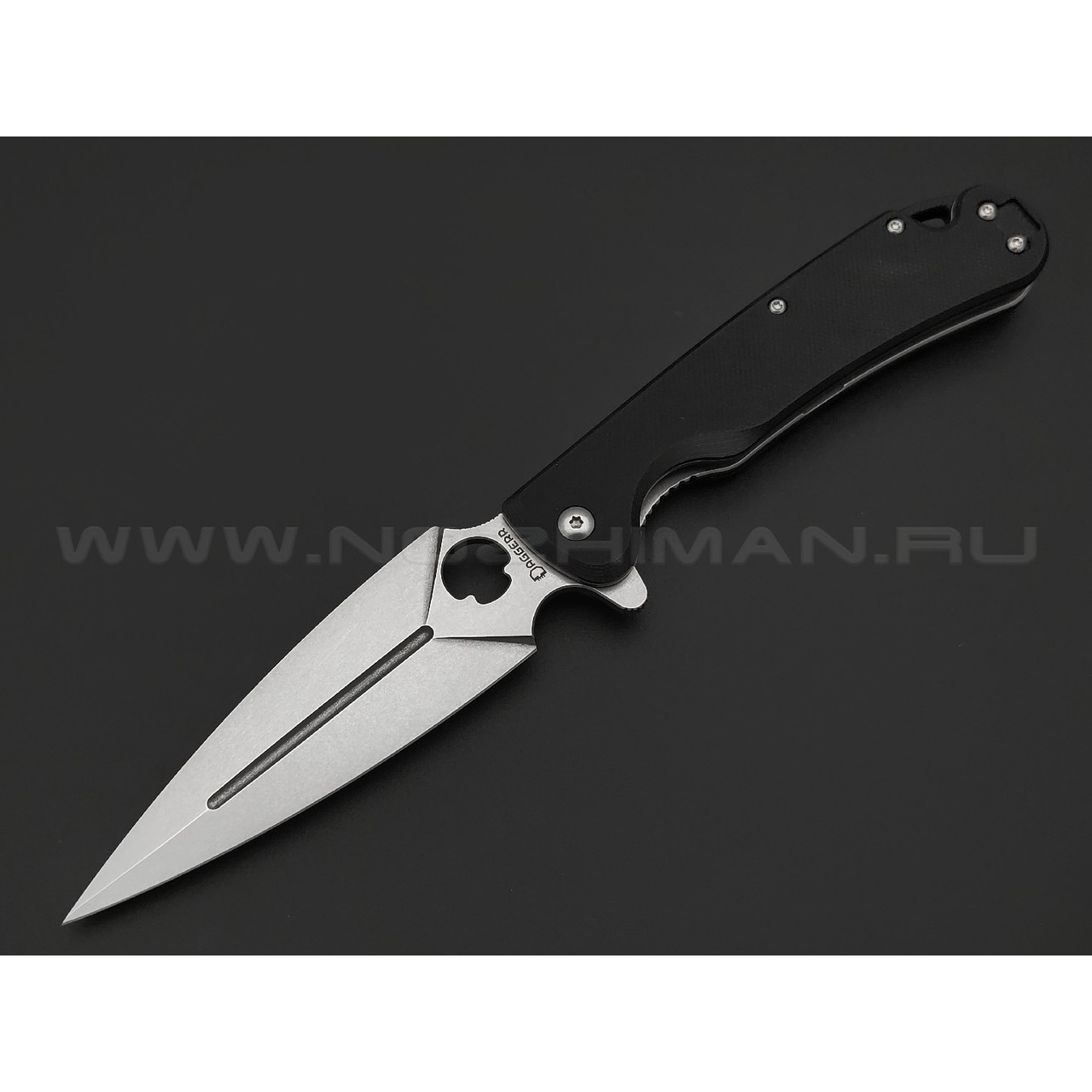 Daggerr нож Arrow Flipper сталь D2 стоунвош, рукоять G10 black