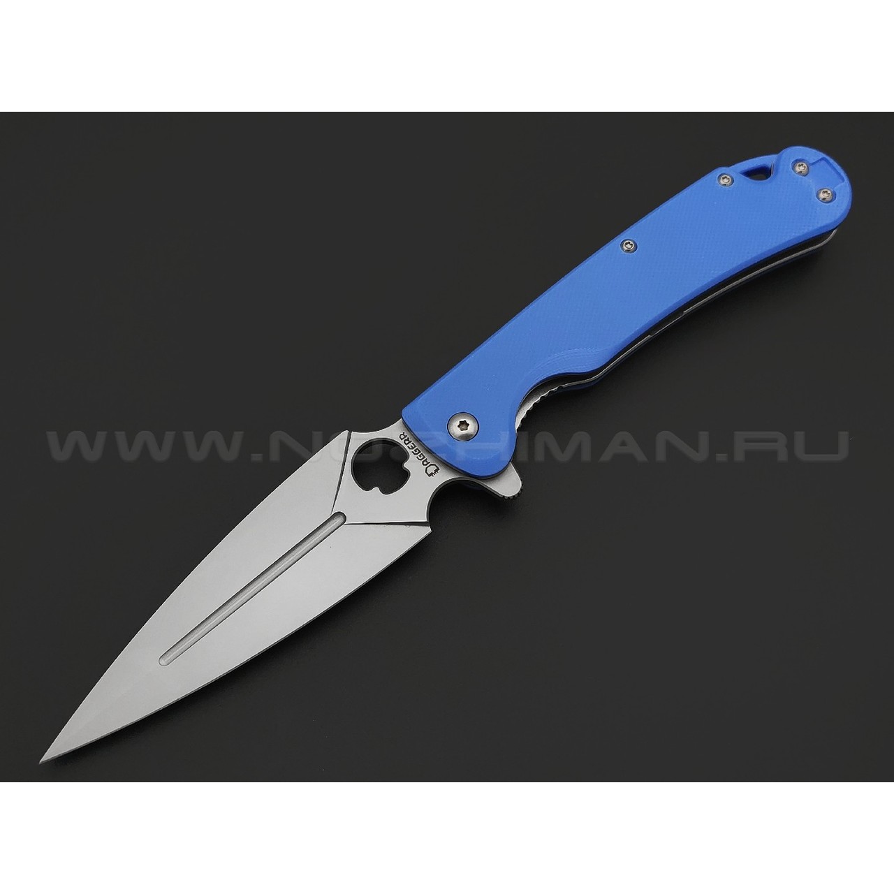 Daggerr нож Arrow Flipper Blue BB сталь VG-10 bead-blast, рукоять G10 blue