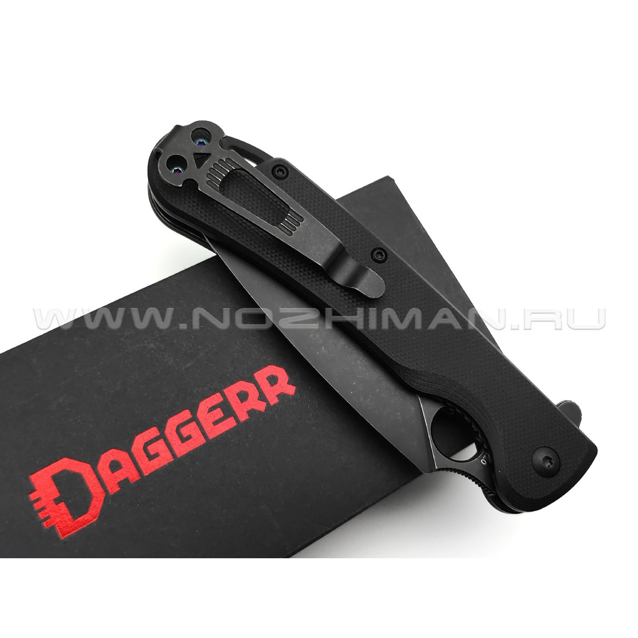 Daggerr нож Arrow Flipper All black сталь D2 DLC, рукоять G10 black