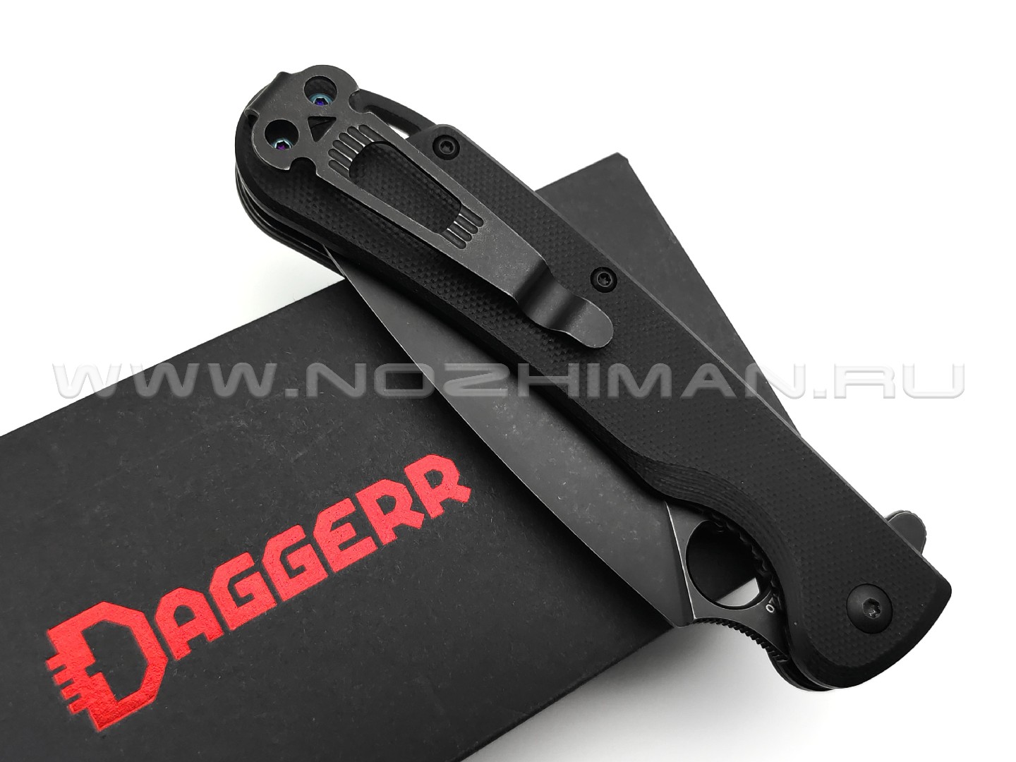 Daggerr нож Arrow Flipper All black сталь D2 DLC, рукоять G10 black