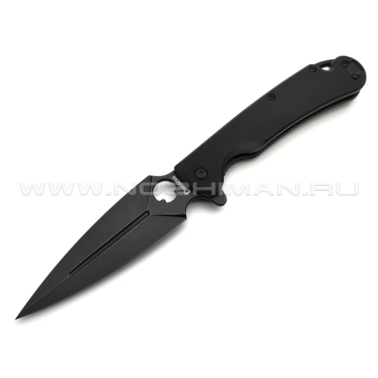 Daggerr нож Arrow Flipper All black сталь D2 DLC, рукоять G10 black