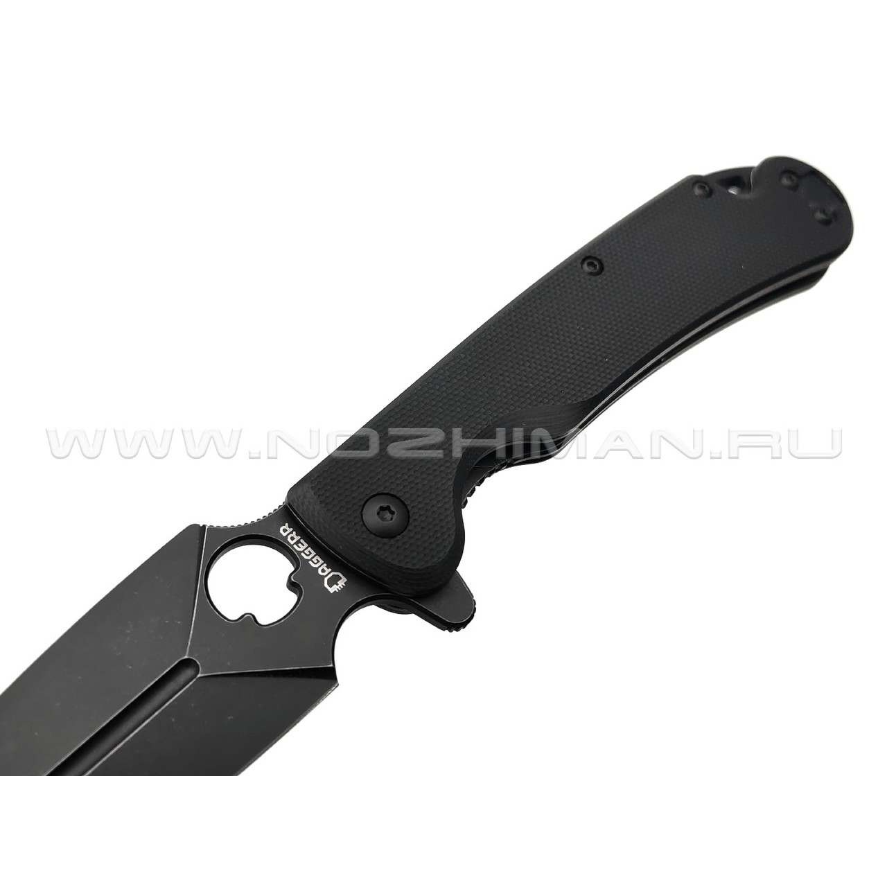 Daggerr нож Arrow Flipper All black сталь D2 DLC, рукоять G10 black