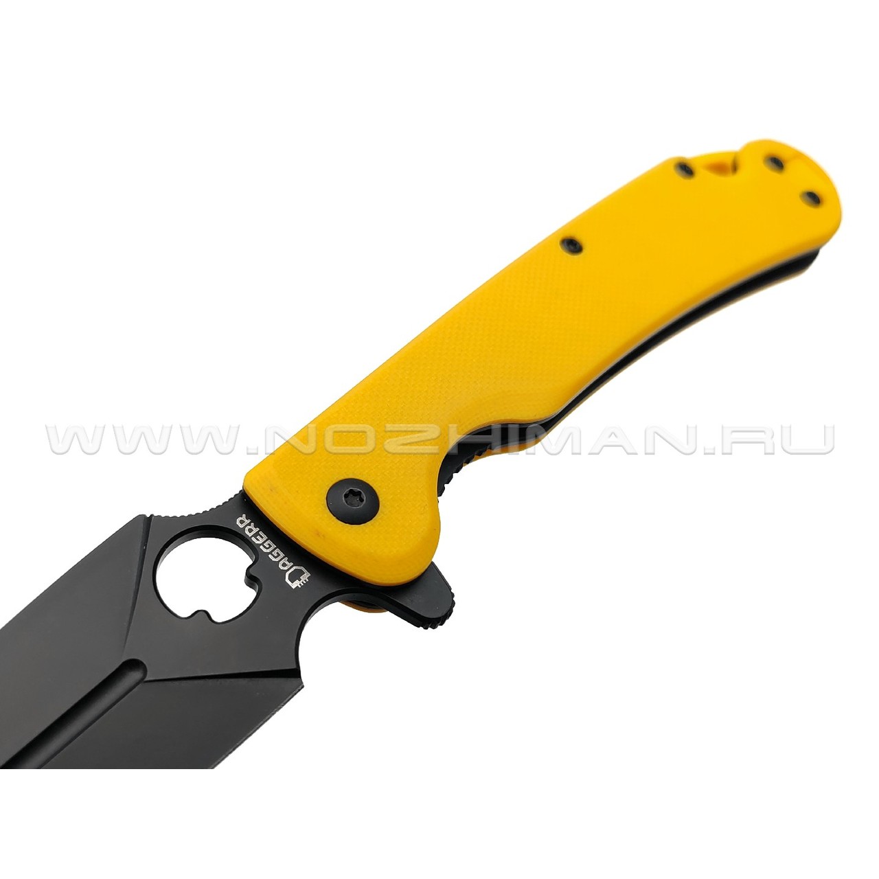 Daggerr нож Arrow Flipper Scorpion MC сталь D2 DLC, рукоять G10 yellow