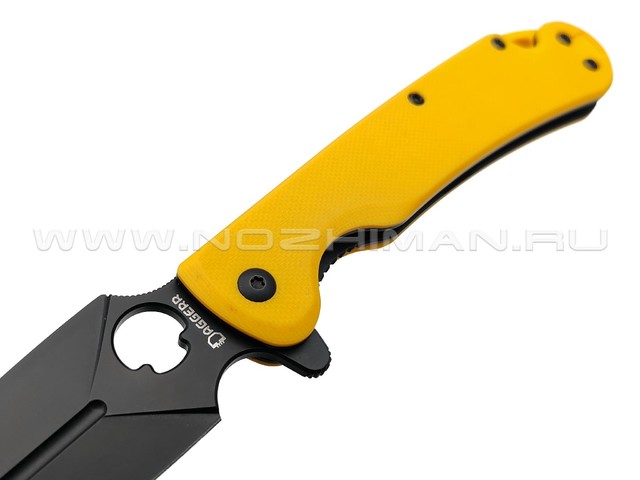 Daggerr нож Arrow Flipper Scorpion MC сталь D2 DLC, рукоять G10 yellow