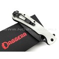 Daggerr нож Arrow Flipper Stormtrooper сталь D2 блэквош, рукоять G10 white