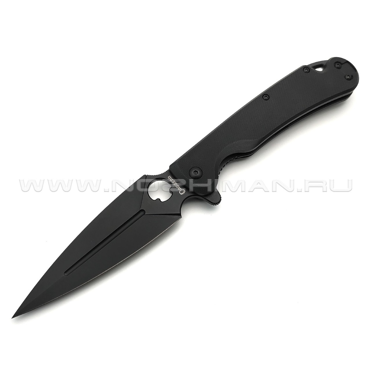 Daggerr нож Arrow Flipper All Black сталь D2 блэквош, рукоять G10 black
