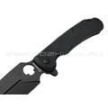 Daggerr нож Arrow Flipper All Black сталь D2 блэквош, рукоять G10 black Daggerr нож Arrow Flipper All Black сталь D2 блэквош, рукоять G10 black