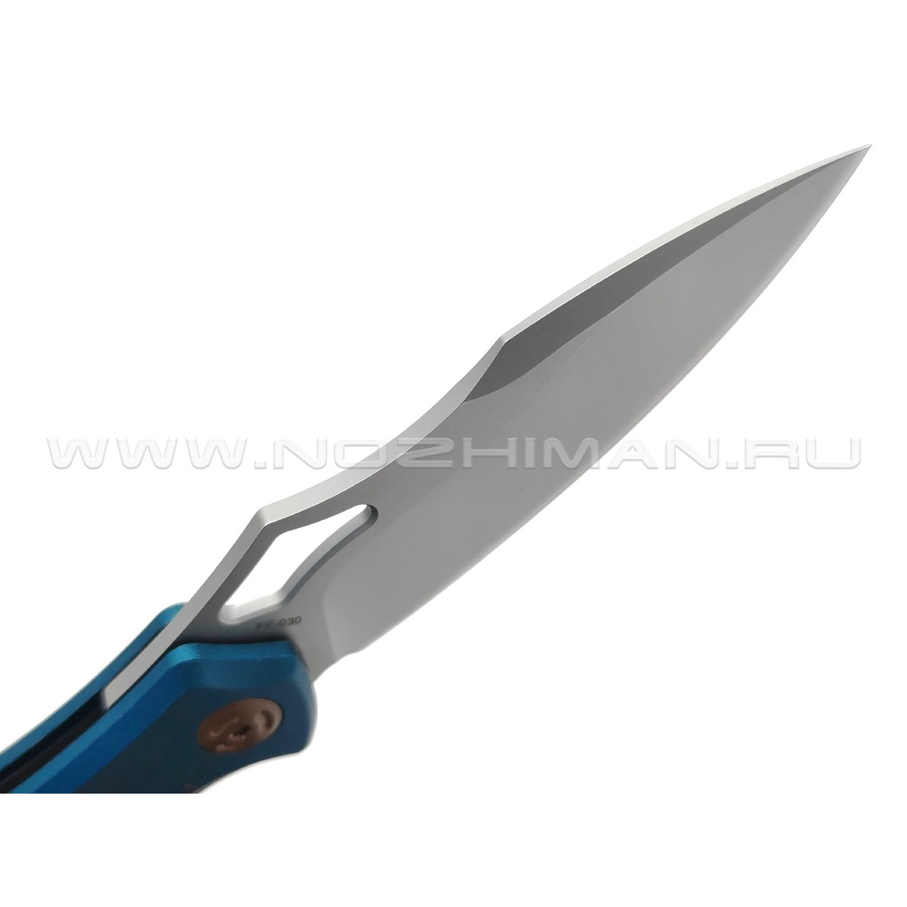 Нож Fox Edge Sparrow FE-030 сталь 9Cr13MoV, рукоять Aluminum blue