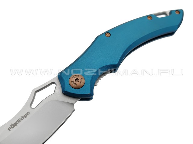 Нож Fox Edge Sparrow FE-030 сталь 9Cr13MoV, рукоять Aluminum blue