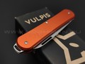 Складной нож Fox Vulpis FX-VP130 OR сталь N690, рукоять Aluminum Orange