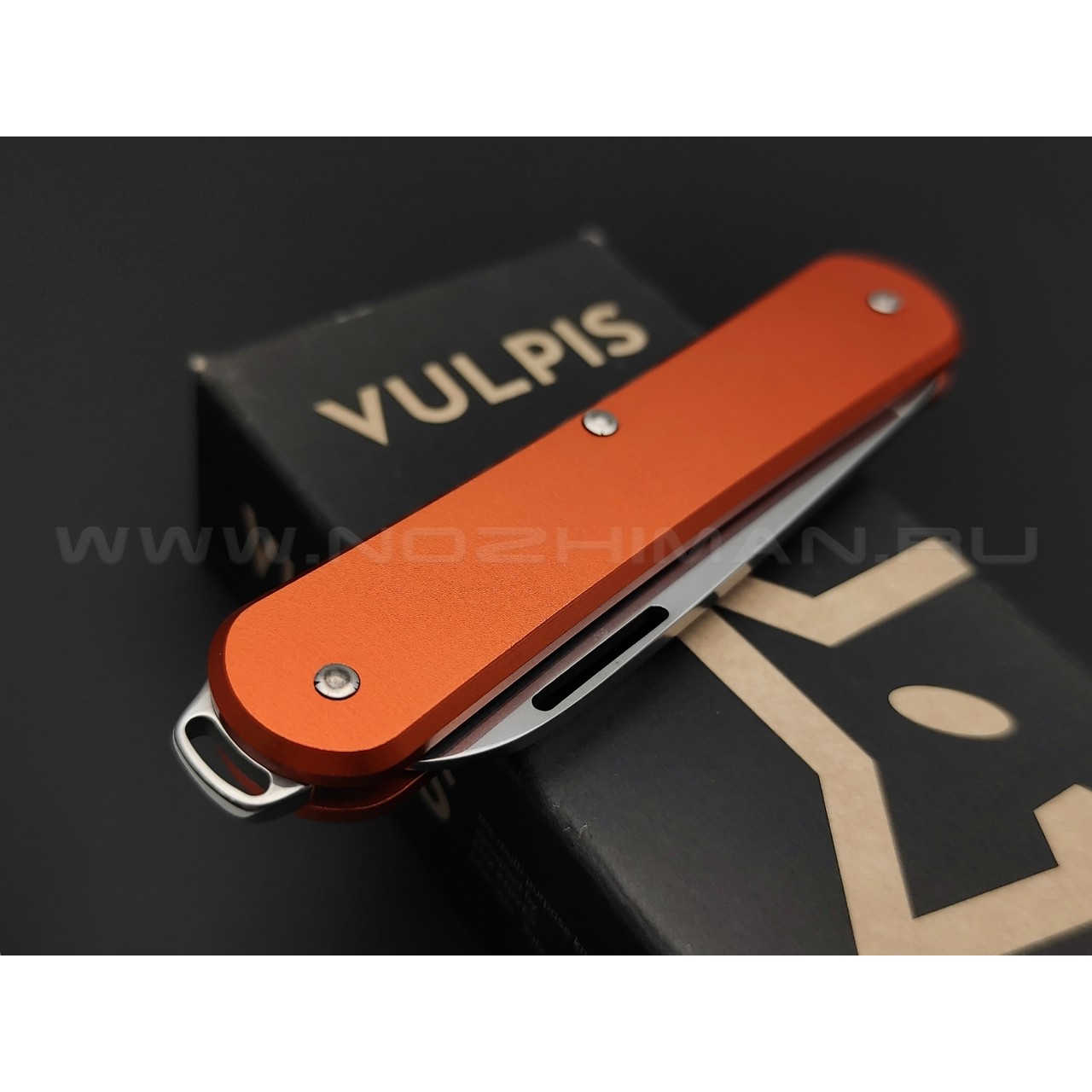 Складной нож Fox Vulpis FX-VP130 OR сталь N690, рукоять Алюминий оранжевый