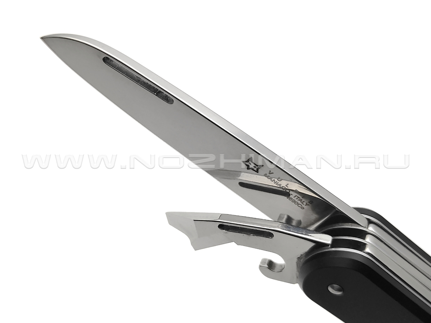 Многофункциональный нож Fox Vulpis FX-VP130-F4 BK сталь N690, рукоять Aluminum Black