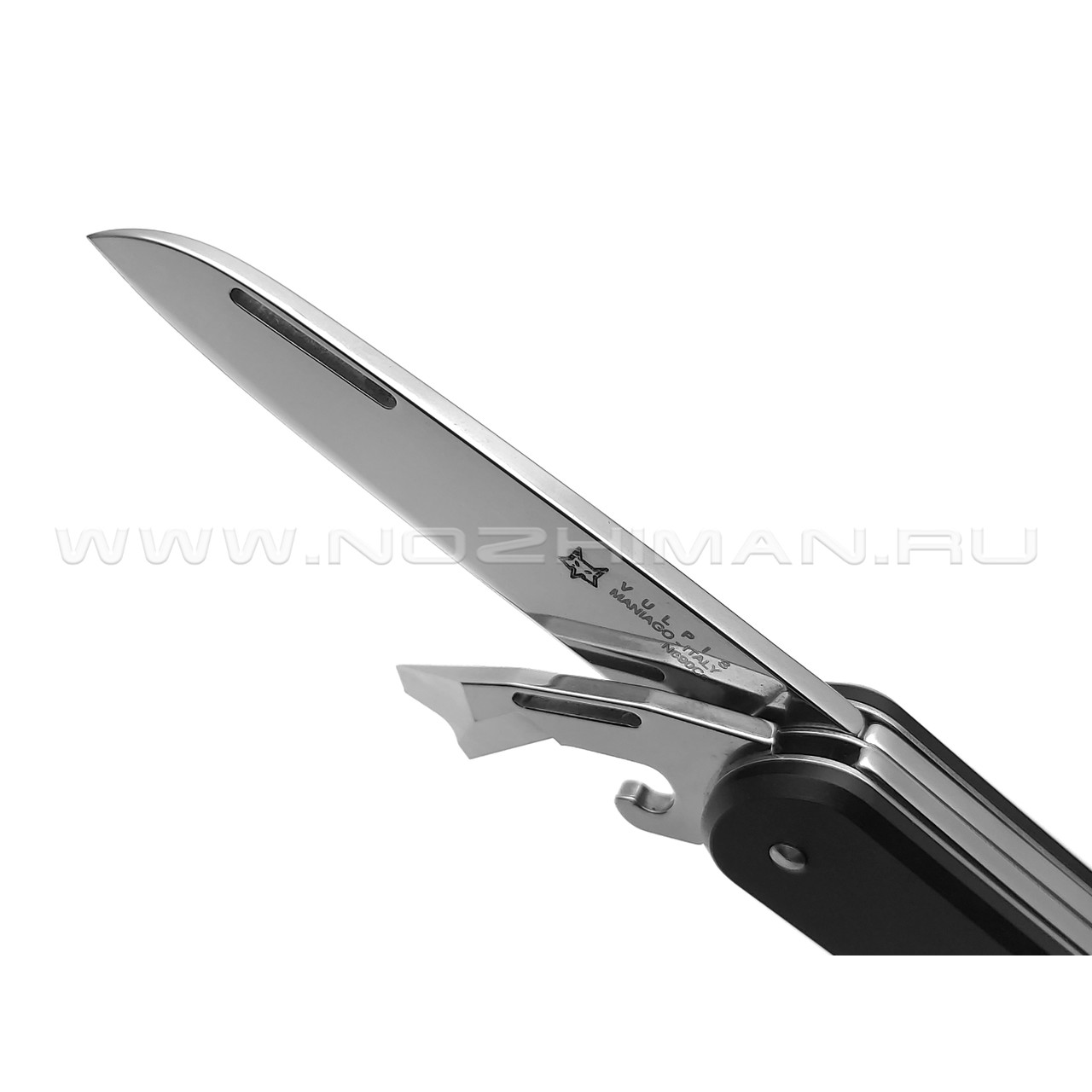 Многофункциональный нож Fox Vulpis FX-VP130-3 BK сталь N690, рукоять Aluminum Black