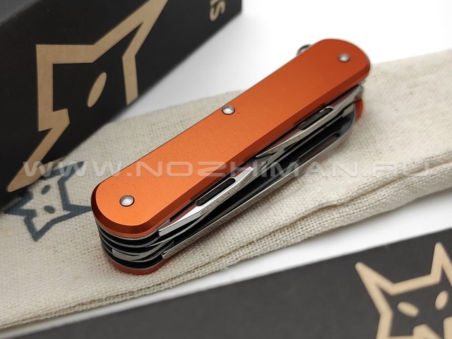 Многофункциональный нож Fox Vulpis FX-VP130-SF5 OR сталь N690, рукоять Aluminum Orange