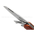Многофункциональный нож Fox Vulpis FX-VP130-3 OR сталь N690, рукоять Aluminum Orange