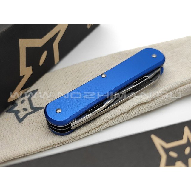 Многофункциональный нож Fox Vulpis FX-VP130-3 SB сталь N690, рукоять Aluminum Blue