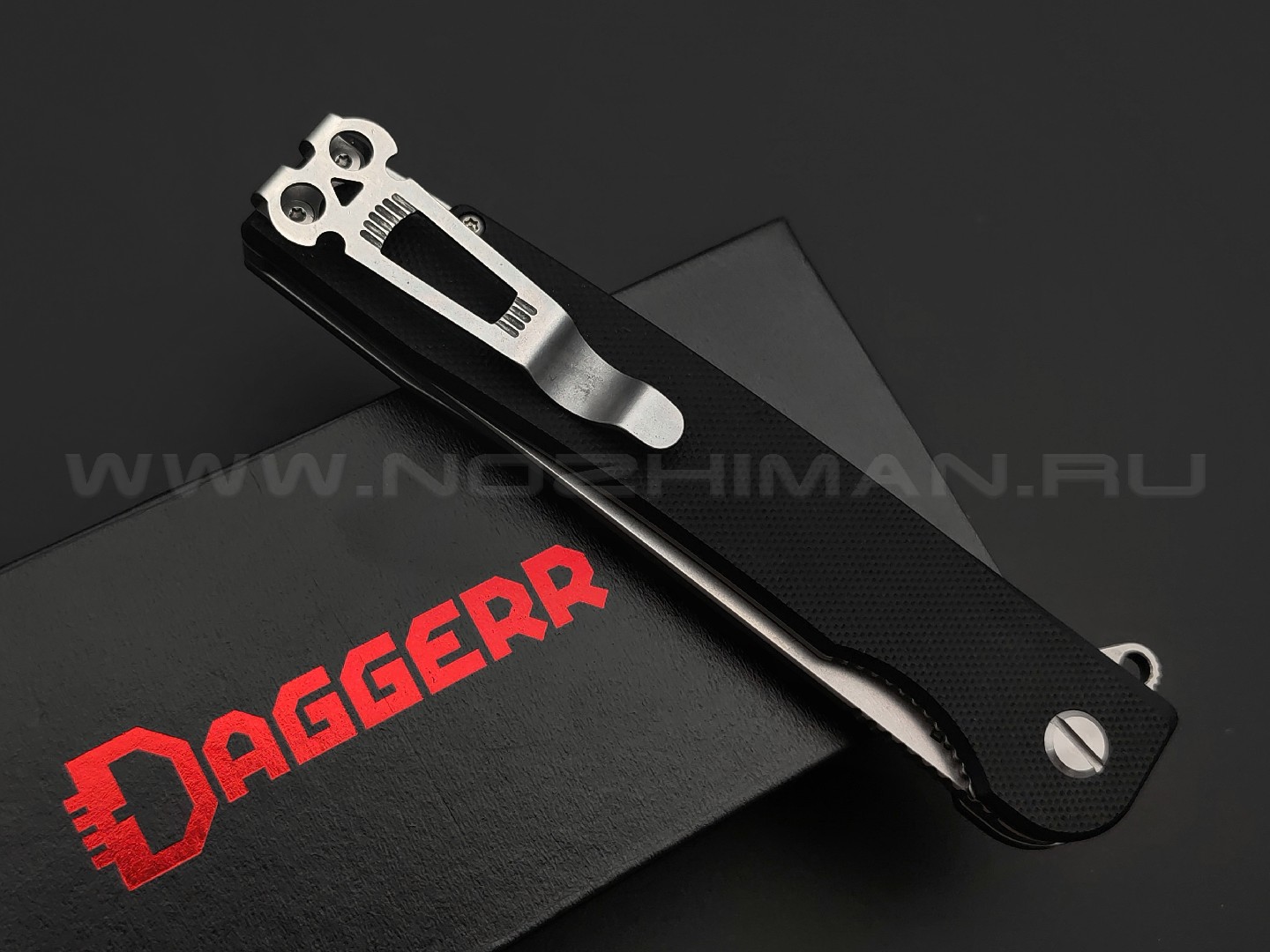 Daggerr нож Kwaiggerr 2.0 сталь D2 stonewash, рукоять G10 black