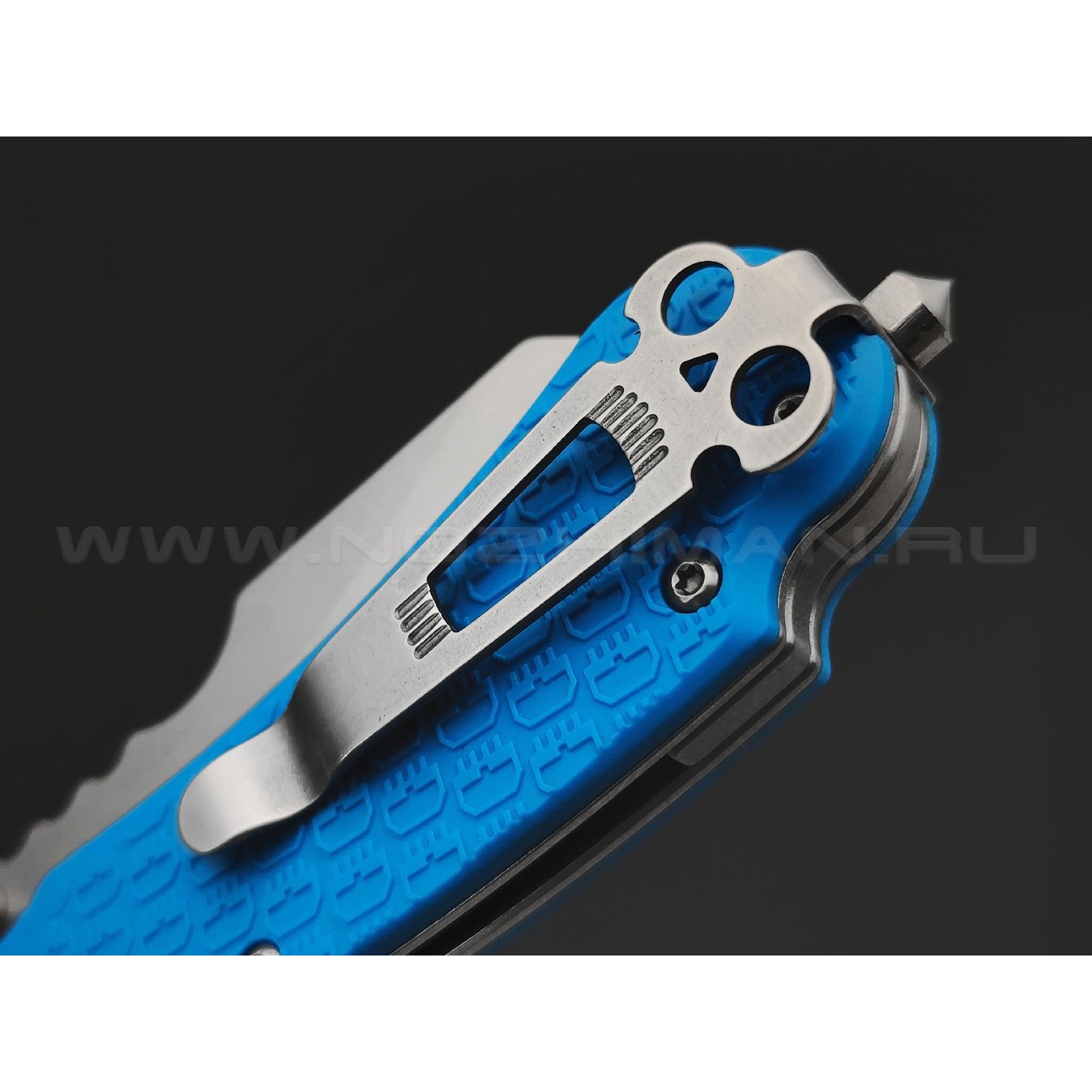 Daggerr нож Rhino Blue SW DL сталь 8Cr14MoV стоунвош, рукоять FRN blue