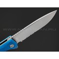 Daggerr нож Wocket Blue SW Serrated DL сталь 8Cr14MoV стоунвош, рукоять FRN blue Daggerr нож Wocket Blue SW Serrated DL сталь 8Cr14MoV стоунвош, рукоять FRN blue