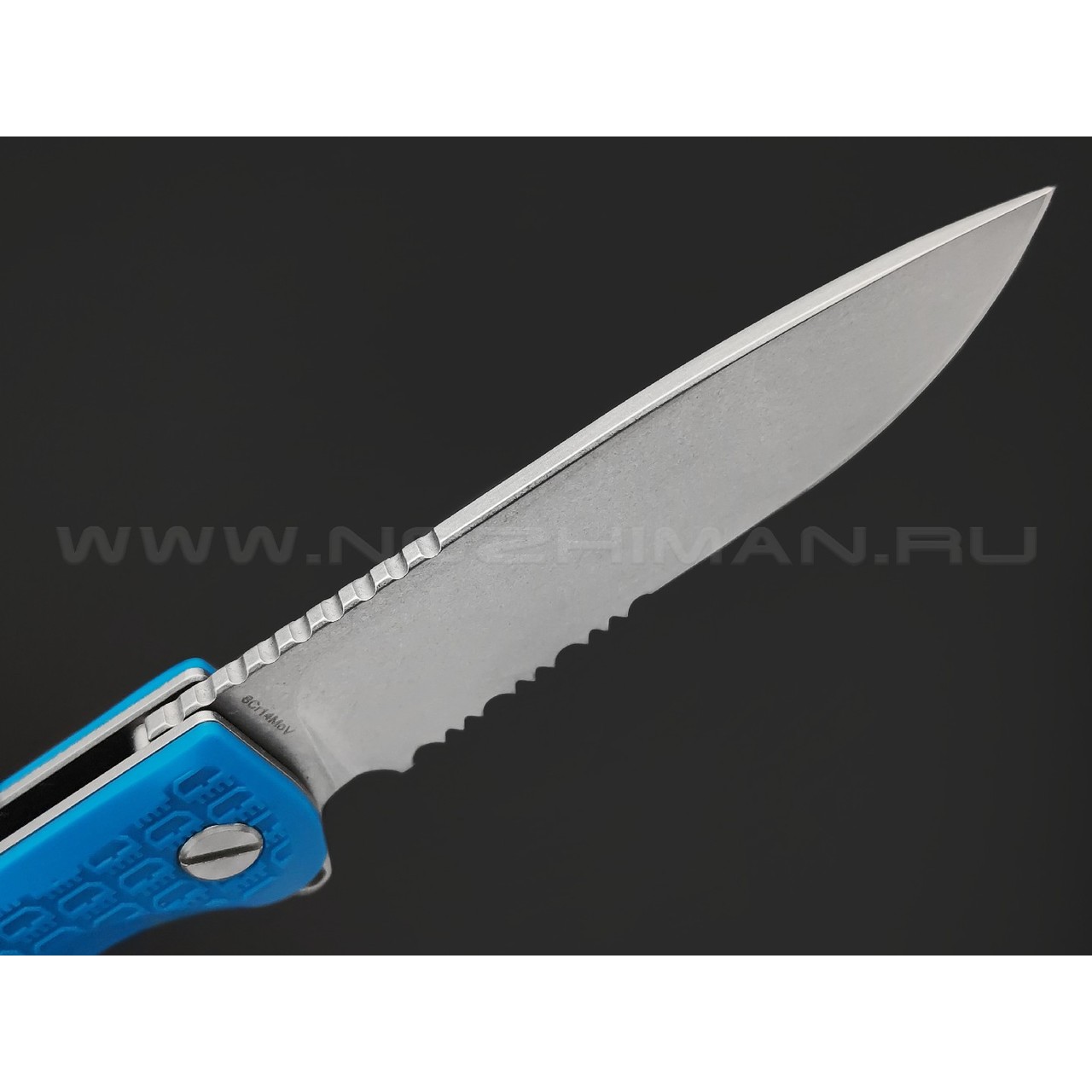 Daggerr нож Wocket Blue SW Serrated DL сталь 8Cr14MoV стоунвош, рукоять FRN blue