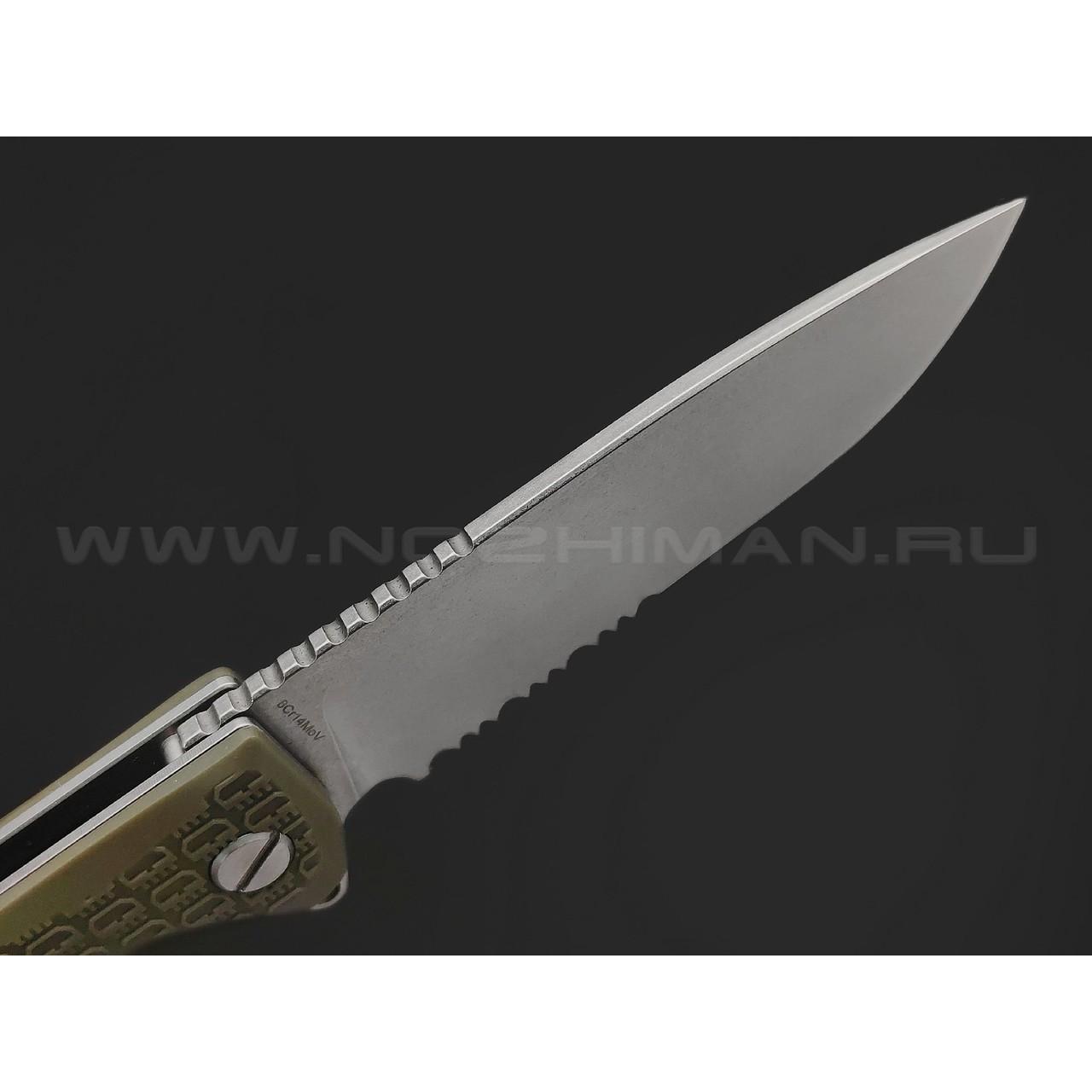 Daggerr нож Wocket Olive SW Serrated сталь 8Cr14MoV стоунвош, рукоять FRN olive