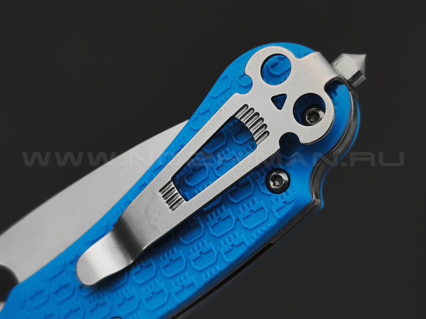 Daggerr нож Resident Blue SW DL сталь 8Cr14MoV stonewash, рукоять FRN blue