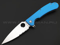 Daggerr нож Resident Blue SW Serrated DL сталь 8Cr14MoV stonewash, рукоять FRN blue