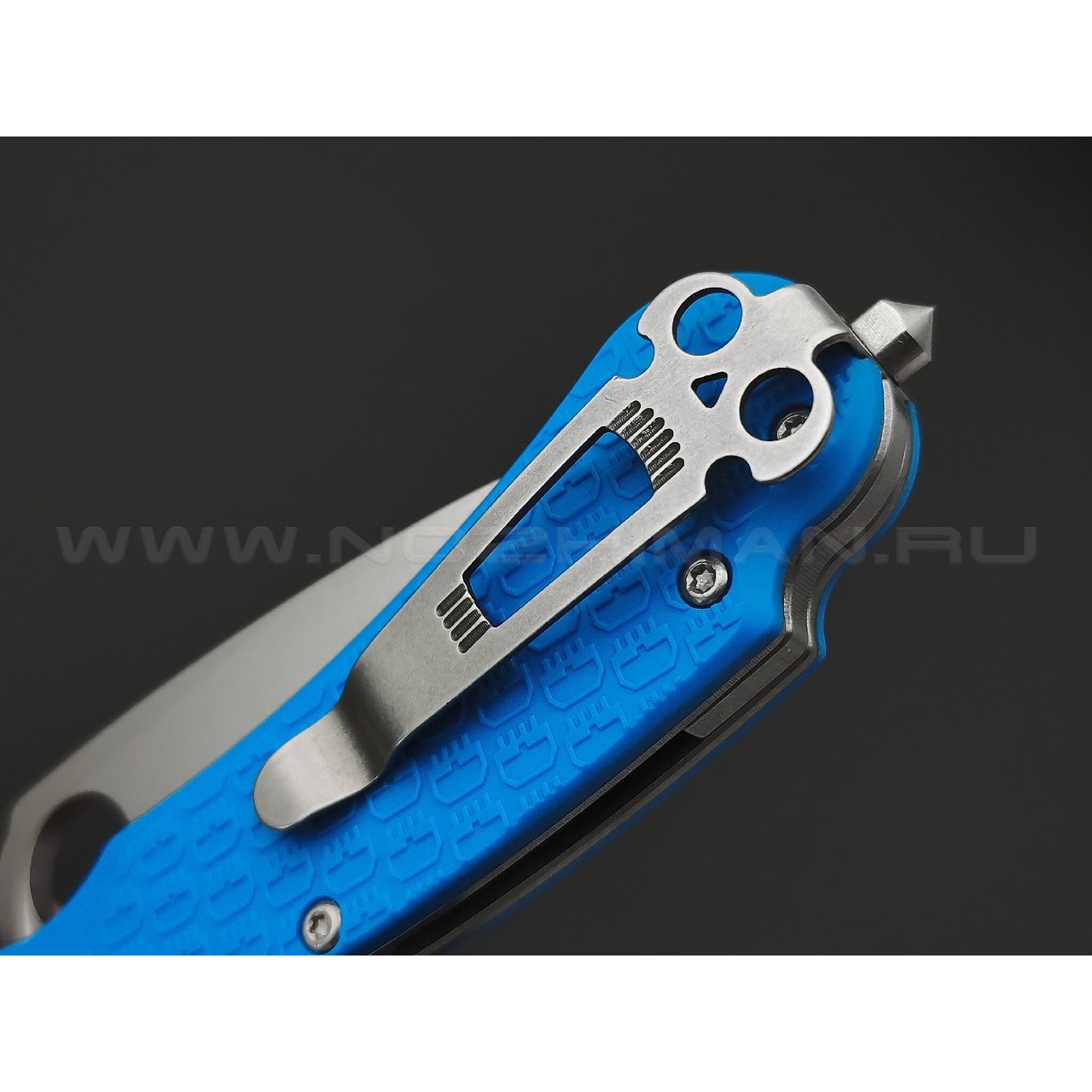 Daggerr нож Resident Blue SW Serrated DL сталь 8Cr14MoV стоунвош, рукоять FRN blue