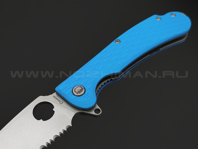 Daggerr нож Resident Blue SW Serrated DL сталь 8Cr14MoV stonewash, рукоять FRN blue