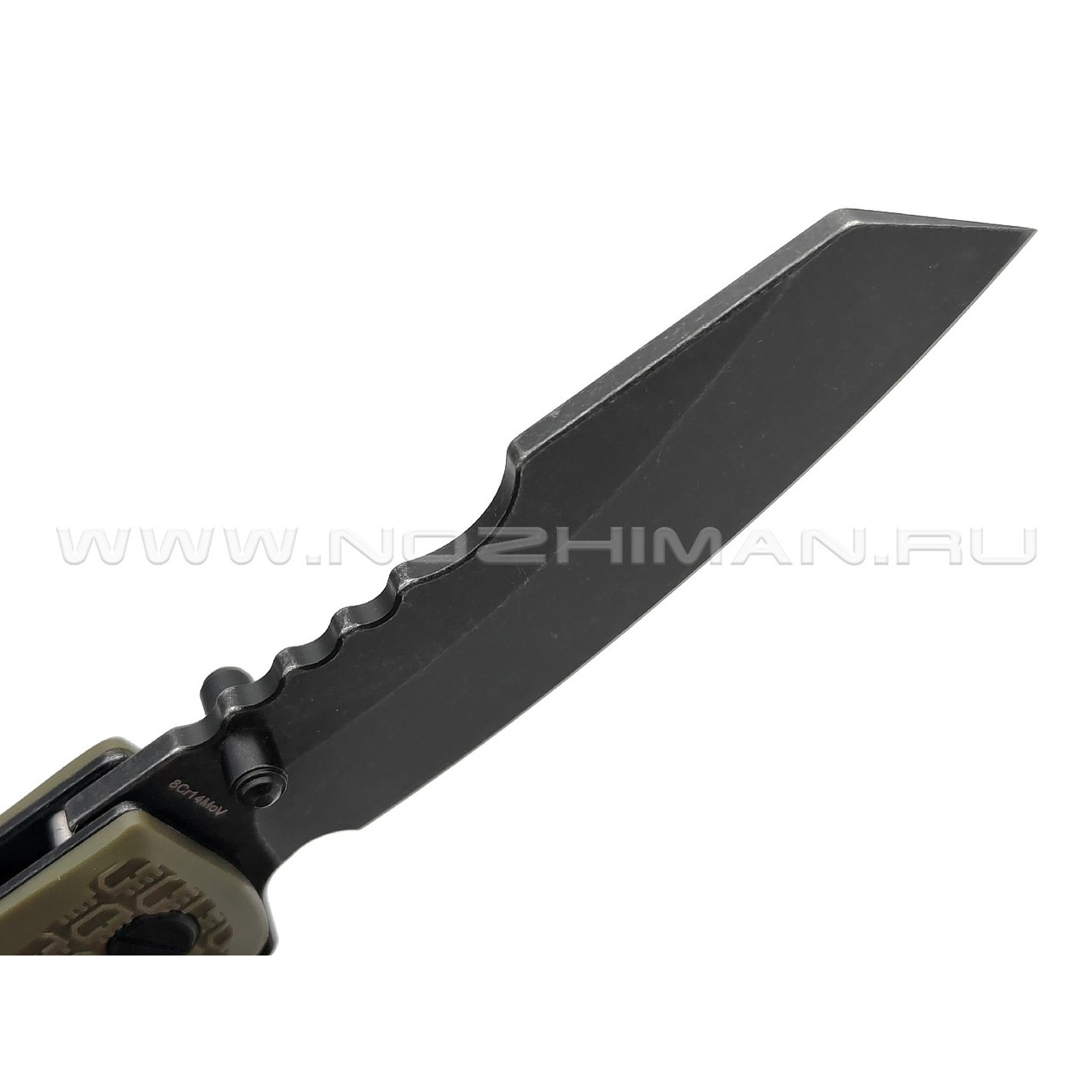 Daggerr нож Rhino Olive BW DL сталь 8Cr14MoV блэквош, рукоять FRN olive