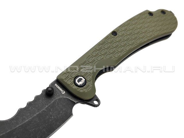 Daggerr нож Rhino Olive BW DL сталь 8Cr14MoV blackwash, рукоять FRN olive