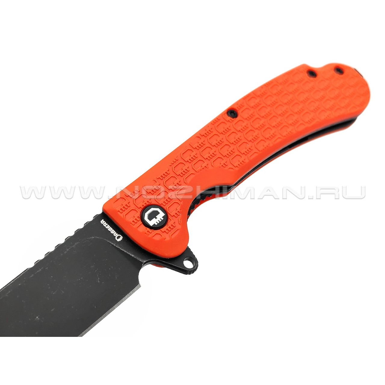 Daggerr нож Wocket Orange BW DL сталь 8Cr14MoV блэквош, рукоять FRN orange