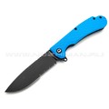 Daggerr нож Wocket Blue BW Serrated DL сталь 8Cr14MoV блэквош, рукоять FRN blue Daggerr нож Wocket Blue BW Serrated DL сталь 8Cr14MoV блэквош, рукоять FRN blue